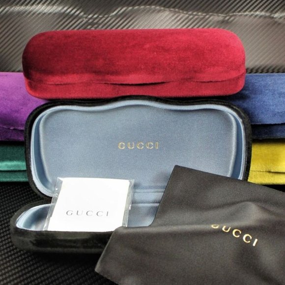 Gucci Rectangular Brown Black Mens Sunglasses - Picture 5 of 5